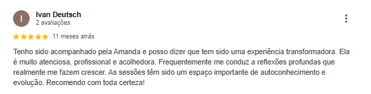 Depoimento real do Google — paciente 4